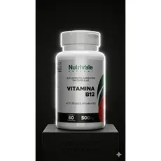 Nutrivale Vitamina B12 9,6mcg 60 Cápsulas Suplemento Alimentar Alto Teor Cianocobalamina