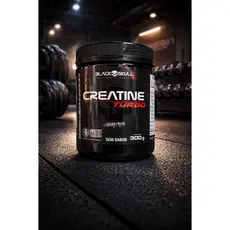 BLACKSKULL Creatina Turbo 300g Caveira Preta Ganho Rápido de Força e Desempenho Já!