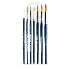 Kit Pincel Redondo Giotto Aquarela Guache Acrilica Oleo 7 Unidades