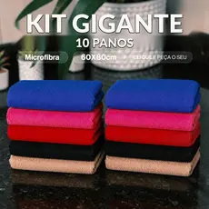 10 Un. Pano De Chao Microfibra Gigante 60x80 Multiuso