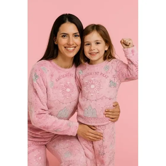pijama feminino, pijama fleece, pijama brilho no escuro, pijama Estiloso, pijama para dias frios.