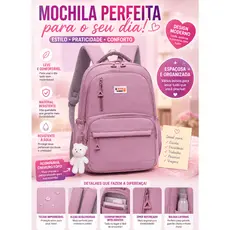 Mochila Feminina Escolar Grande Impermeável Bolsa Faculdade Trabalho Viagem Moderna