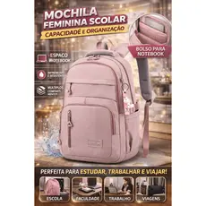 Mochila Bolsa Feminina Coreana Resistente Escolar-Passeio-Trabalho Grande Impermeável