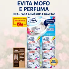 Kit 12 pastilhas Anti mofo 25g – Perfuma, Elimina Mau Cheiro e Protege Ambientes e Guarda-Roupas