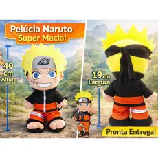 Pelúcia  Naruto Uzumaki! Anime plush toy 35 cm brinquedos boneco geek decoração rico em detalhes antialérgico macio urso
