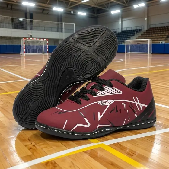 Chuteira Infantil Masculina Futsal Society Quadra Campo Antiderrapante Resistente Confortável e Costurada 28-33