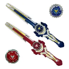 Kit Super Espada Giroscópio Com Lançador De Beyblades + 1...