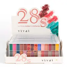 Paleta De Sombra 28 Cores – VIVAI Maquiagem CORES LINDAS... Make-up, presente para mulheres/meninas.