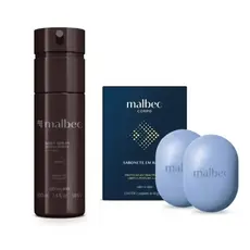 Combo Malbec Cuidados: Body Spray 100ml e Sabonete em Barra 2x80g