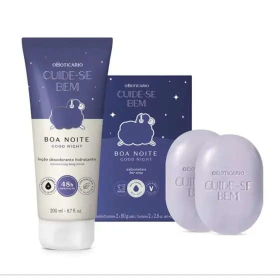 Presente Cuide-se Bem Boa Noite ( Hidratante 200ml e Sabonete)