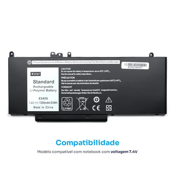Bateria para Notebook Dell Latitude E5450