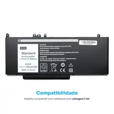Bateria para Notebook Dell Latitude E5450
