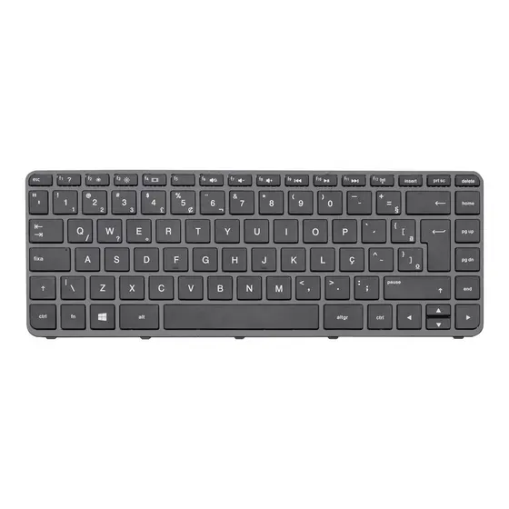 Teclado para Notebook Hp Part Number V139202AR1-BR ABNT2 - UK Style