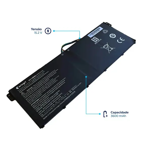Bateria para Notebook Acer Predator Helios 300 G3-572-75L9 15.2V