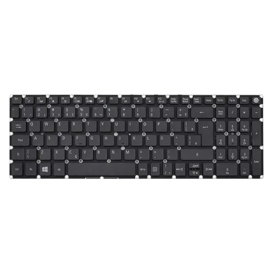 Teclado para Notebook Acer Aspire A515-51-74ZA | Preto ABNT2 - F2 WI-FI