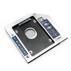 Case Adaptador Universal 9.5mm - Segundo HD SSD Sata no Notebook - Caddy