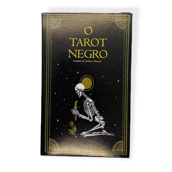 Baralho O Tarot Negro De Marselha Tarô 22 Cartas E Manual
