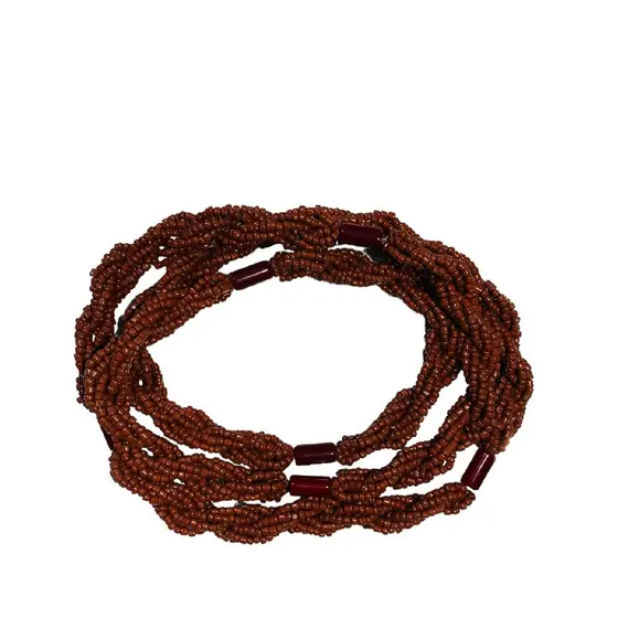Braja 8 Fio De Contas Umbanda Candomblé Marrom Xango