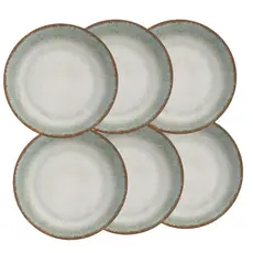 Conjunto De 6 Pratos Raso Coup Durban Ceramica Alleanza 20cm