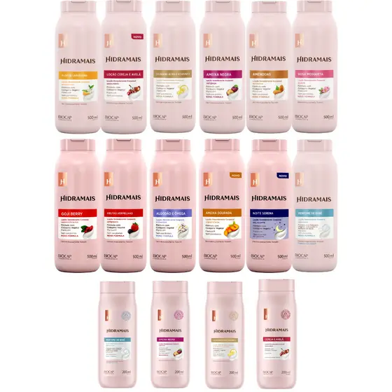 Hidratante Corporal Perfumado Hidramais 200ml E 500ml VARIAÇÕES PERFUME