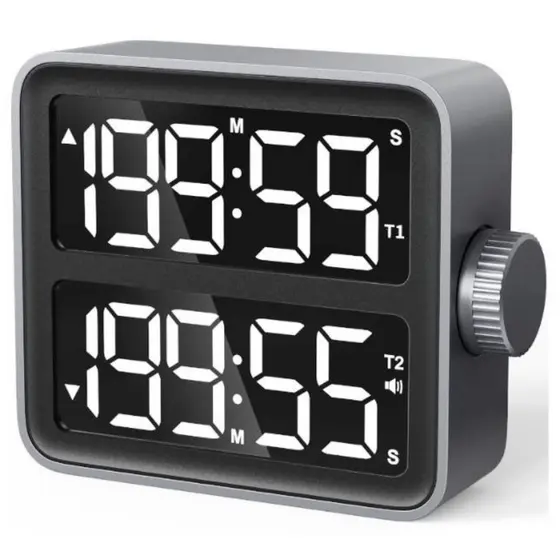 Temporizador 2 Tempos Cronômetro Usb Academia Laboratório Timer