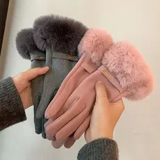 Luvas Femininas Touch Screen Pelucia Forrado Grosso