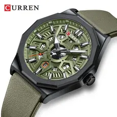 CURREN Relógio Masculino Marca Original Moda Retro Simples Ponteiro Luminoso Pulseira De Silicone Casual Esportes Quartzo À Prova Dwaterproof Água 8437 XQ