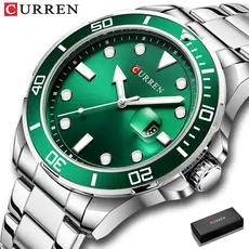 CURREN Relógio De Quartzo Masculino À Prova D'água Com Pulseira De Aço Inoxidável Simples 8388