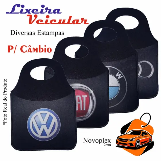 Lixeirinha para cambio de carro personalizadas de diversas marcas