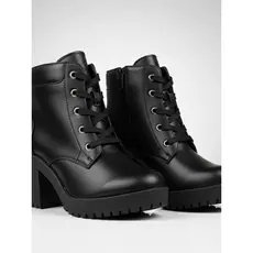 Bota Feminina Coturno Salto Alto Blogueira Bota Macia Tratorada Feminina Cano Médio