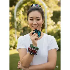 1 Xuxinha de Cabelo Scrunchie Frufru – Brinde Exclusivo