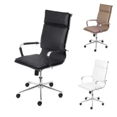 Cadeira de Escritório Giratória Boxbit Soft Alta base Cromada