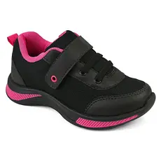 Tênis Infantil menina Escolar feminino Fácil Jogging Velcro leve confortável