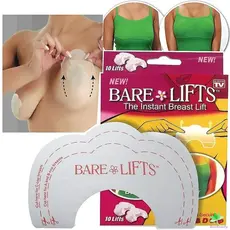 Adesivo Sutiã Invisivel Bare Lifts Silicone Levanta Seio Nao Cai Push Up 212BIJU