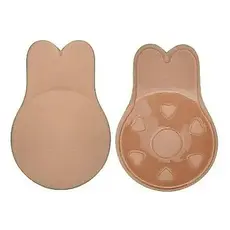 Adesivo Sutia Invisivel Silicone Levanta Seio Nao Cai Push Up Orelha De Coelho 212BIJU