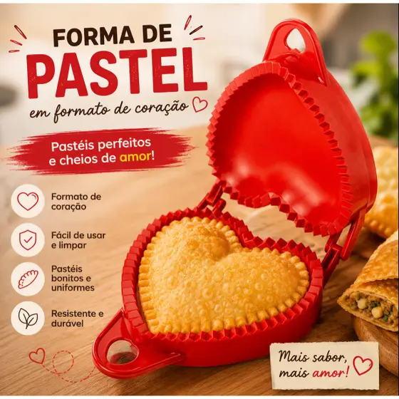 Forma Modeladora de Pastel Coração Keita