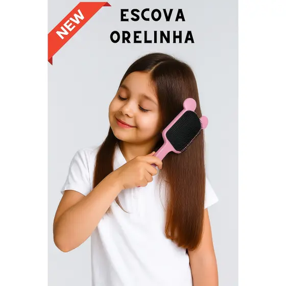 Escova Flex Orelhinha Escova Para Cabelo Cuidados Com Cabelo Beleza escova magica polvo