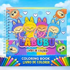 Livro de colorir Labubu - Diversão Criativa para Crianças 47 Desenhos821J