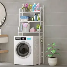 Rack Estante Organizador Lavanderia Banheiro Com Prateleiras
