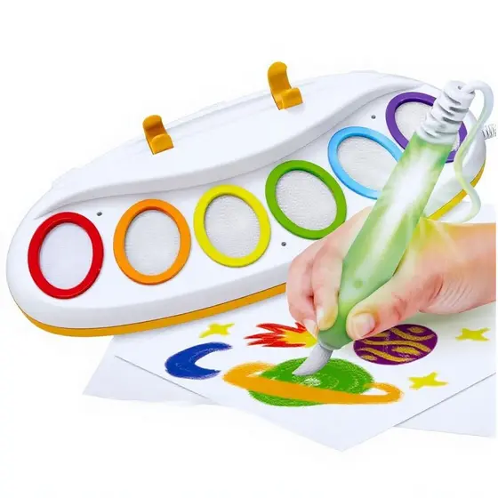 Kit Pintura Mágica Desenho Pincel com Luz Infantil Brinquedo