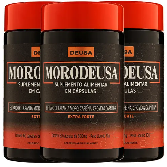 Kit Morosil Picolinato De Cromo Cafeina L-teanina L-Carnitina Termogênico Morodeusa
