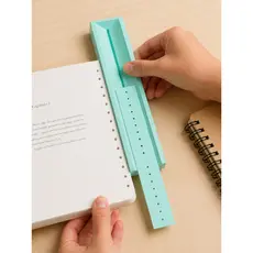 Molde de Perfuração para Encadernação Manual | Guia para Furação Precisa Papel A5 A6 Planner Scrapbook