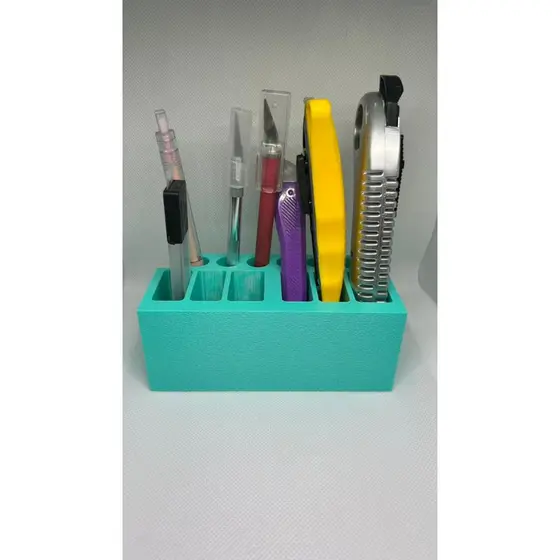 Organizador Porta Estilete Profissional 3D Multiuso – Suporte para Ferramentas, Bisturi e DIY