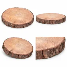 KIT BOLACHA BASE DE MADEIRA DE 15 A 20CM DECORAÇÃO ARTESANATO CASAMENTO FESTA JARDIM