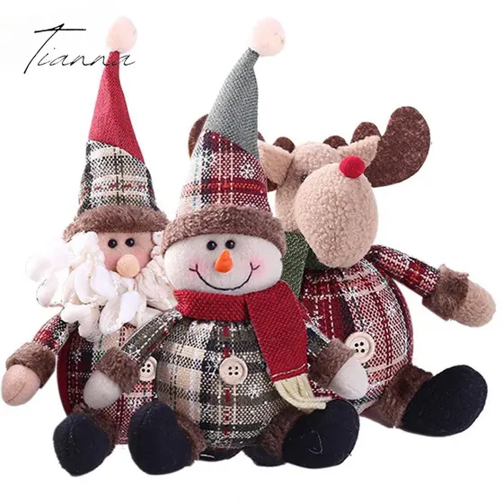 Mesa De Natal Papai Noel Boneca Boneco De Neve Para Decoração De Casa