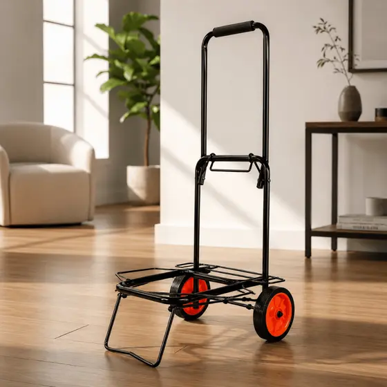 Carrinho Carga Dobrável Portátil Multiuso Capacidade 60 kg