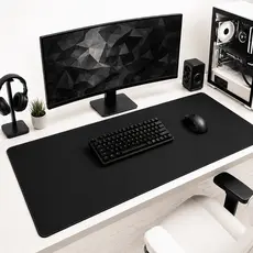 Mousepad Gamer Preto Sem Desenho Extra Grande 90 X 40 Cm