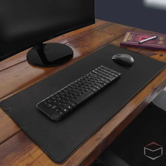 Mouse Pad Gamer Para Jogo Grande Tamanho 68 x 35 cm Preto