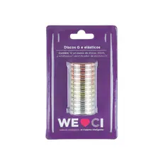 Kit Discos e Elástico Grande 31mm Treasure 312027 Caderno Inteligente