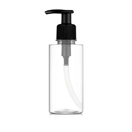 05 Frasco(vazio) 100ml C/ Válvula Pump 28mm Saboneteira Hidratante Oleo de corpo e cabelo